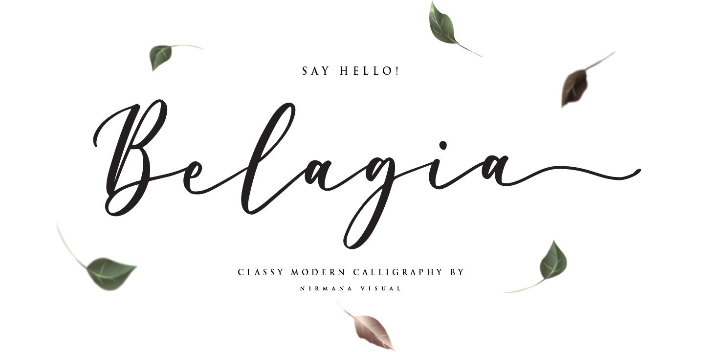 Belagia Font preview